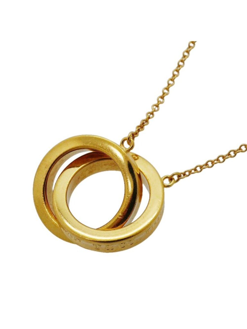 Tiffany & Co Necklace 1837 Interlocking 18k Yellow Gold